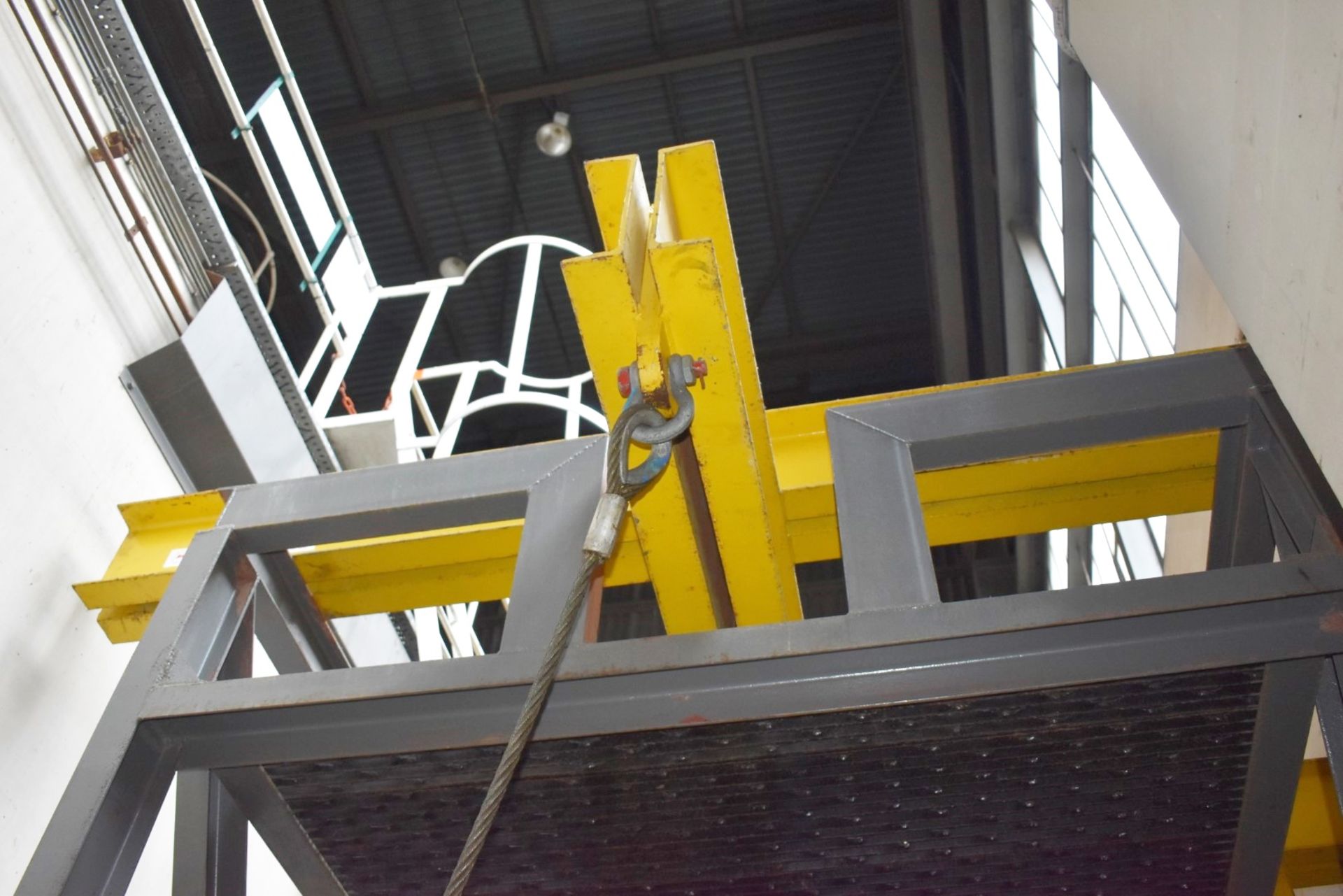 1 x Freestanding Steel Platform / Mezzanine Floor / Crane Attachment Stand - Features a Steel - Image 2 of 10