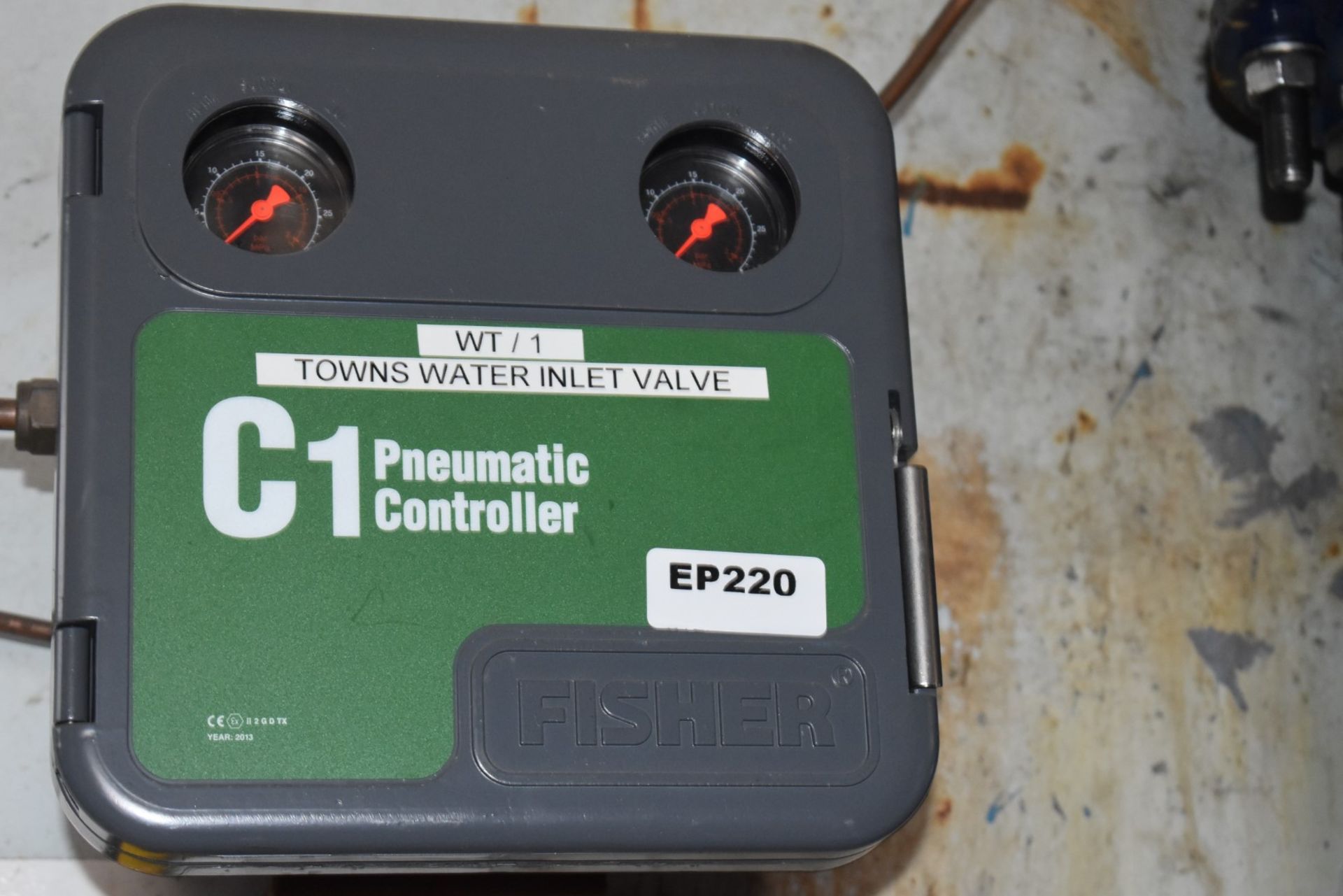 1 x El-O-Matic Pneumatic Valve Actuator With Posiflex F10 Positioner, Fisher C1 Controller, - Image 2 of 13