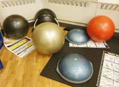 6 x Various Fitness Balls / Steps - CL552 - Location: West Yorkshire