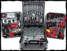 1 x Muller Kraft 186 Piece Tool Kit With Alutrolley Tool Case - Chrome Vanadium Steel Universal Tool