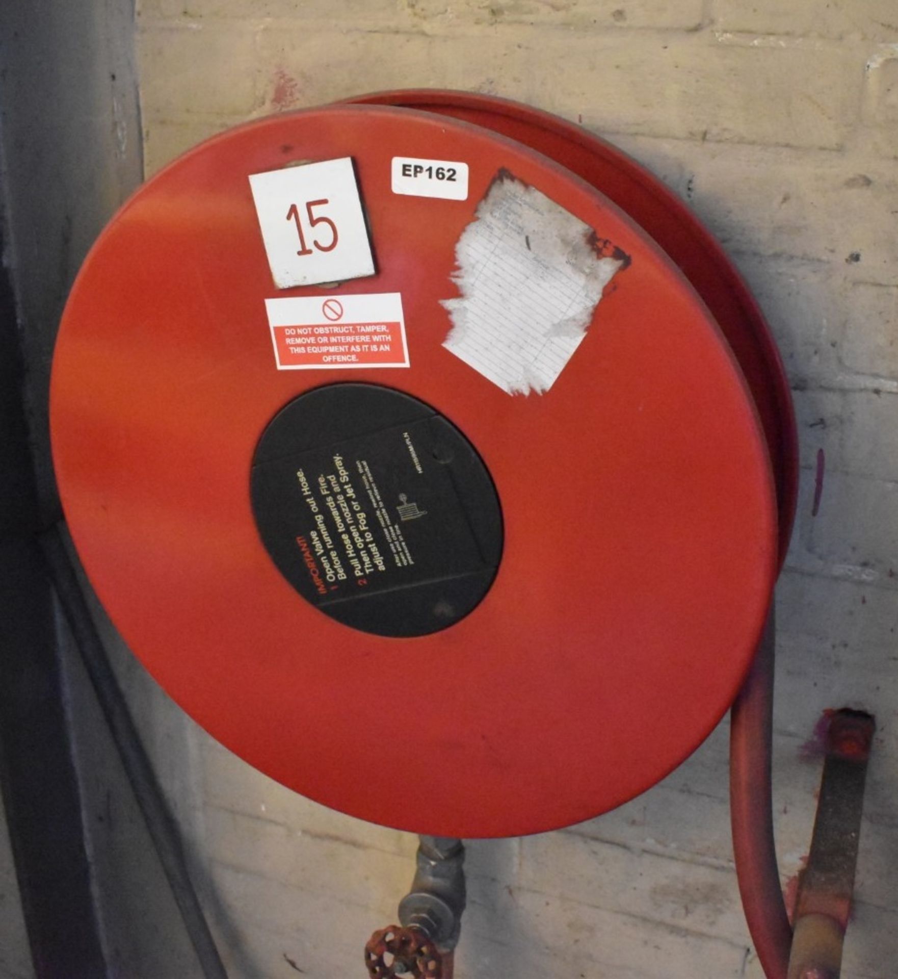 3 x Wall Mounted Fire Hose Reels - Ref EP162/166/168 - CL451 - Location: Scunthorpe,