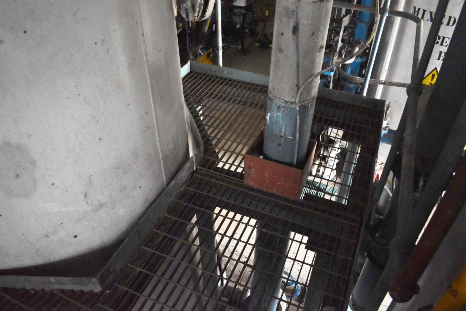 1 x Access Platform With Two Ladders and Safety Rails - Constructed From Steel With Perforated Floor - Image 12 of 13