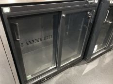 1 x Gamko Backbar Two Sliding Door Bottle Cooler (Model MG2/250SD) - CL554 - Ref IM196 - Location: