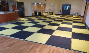 Approx 76 x Large Interlocking Safety Floor Matts - Suitable For Gyms, Aerobics, Yoga, Children's