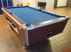 1 x Pub Style Pool Table With Tournament Blue Cloth - CL552 - Location: West Yorkshire