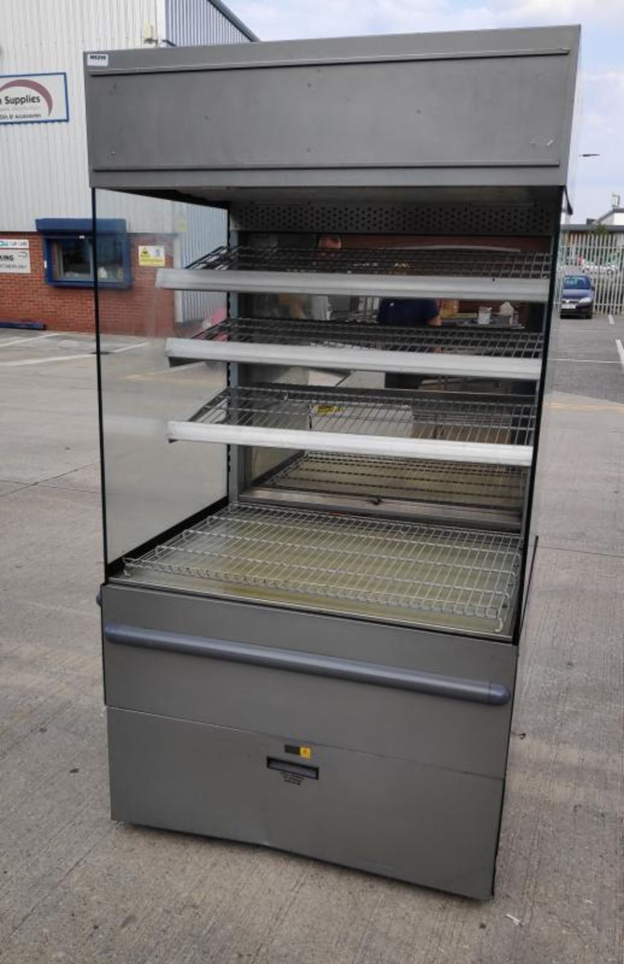 1 x Nuttall 4 Level Open Front Multideck Display Chiller - Wheeled - Dimensions: 196L x 89D x 107W c