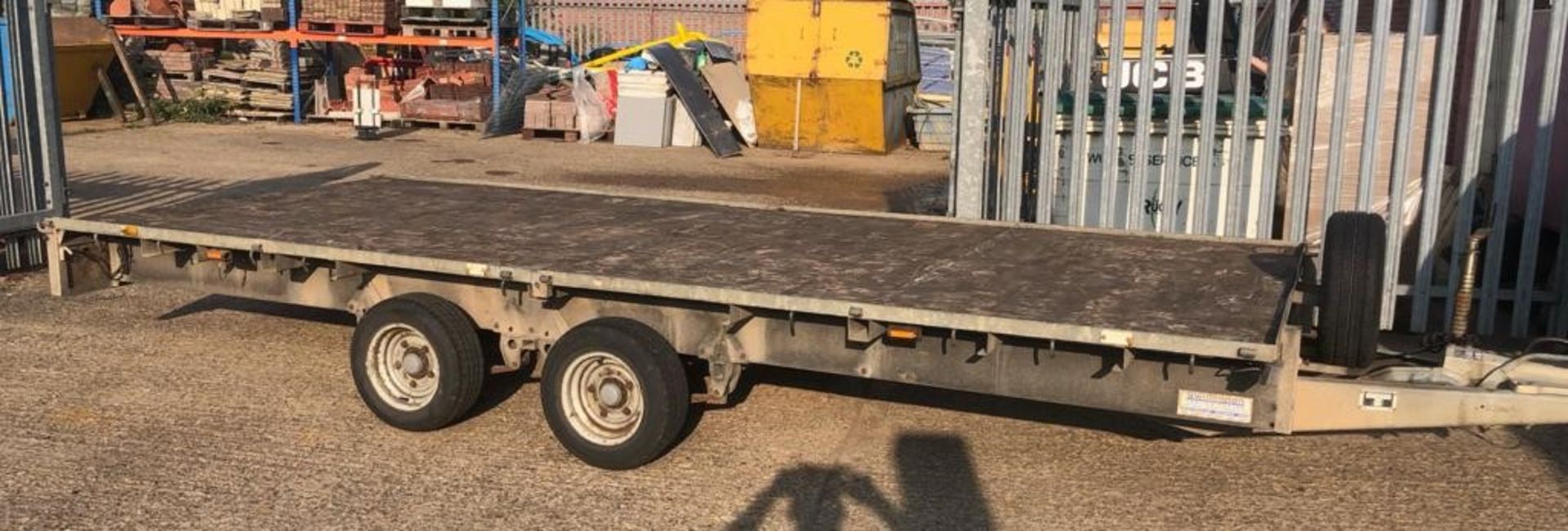 1 x Ifor Williams LM166G 3500kg Flatbed Plant Low Loader Trailer - 16 x 6 ft - Twin Axle - CL027 -