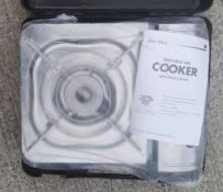 1 x Lucky Flame Stainless Steel Portable Gas Cooker (LF-90S) - New / UnPre-owned Stock, Taken From A