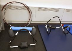 1 x Various Collection of Fitness Equipment to Include Hoops, Sit Up Bars and Floor Mat - CL552 -
