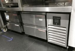 1 x Precision Low-Level 4-Drawer Refrigerator - Size H52 xW132 x D61 cms - CL554 - Ref IM208 -