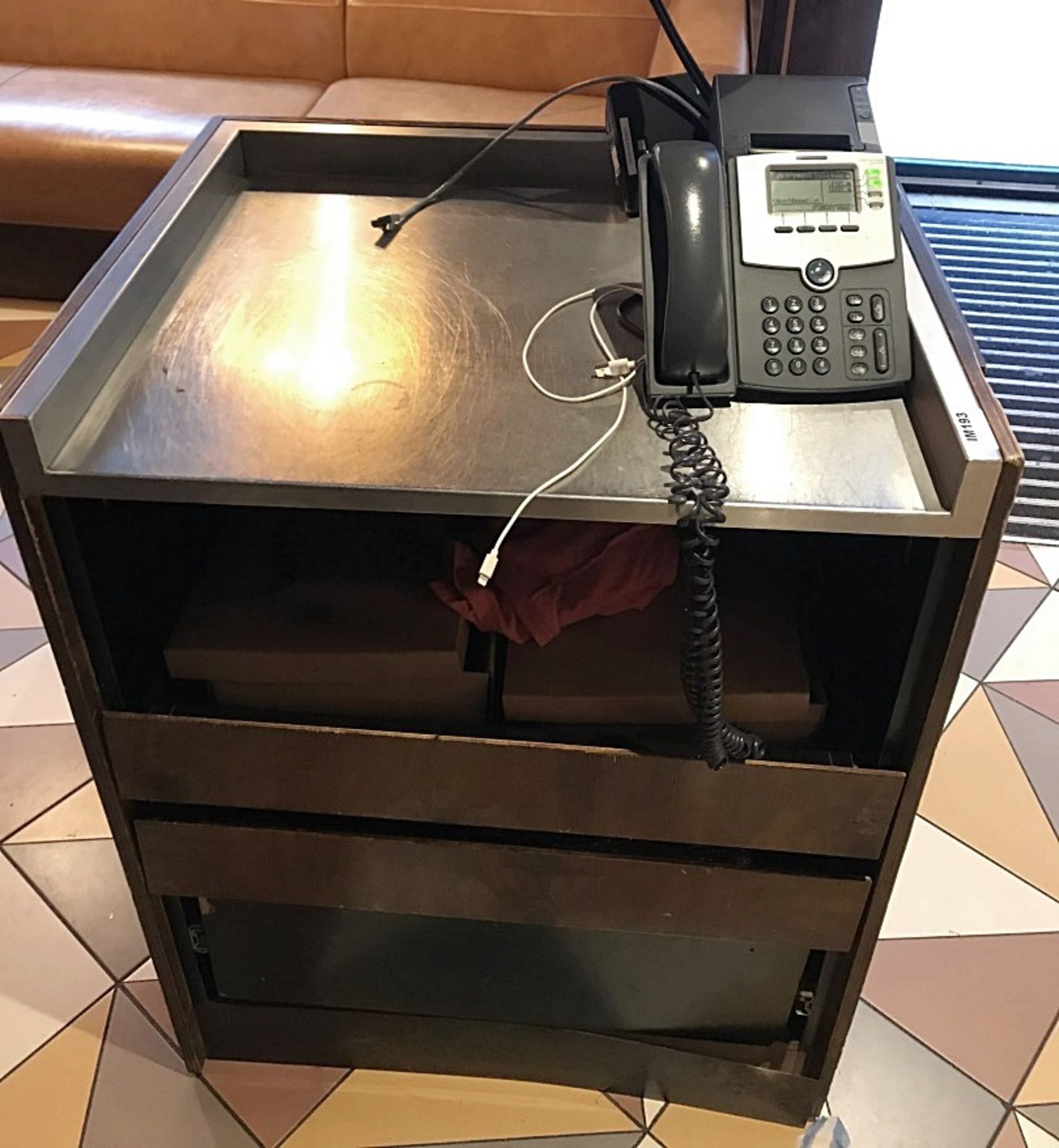 1 x Service Counter With Drawers and Stainless Steel Top - CL554 - Ref IM193 - Location: London E1 - Image 2 of 2