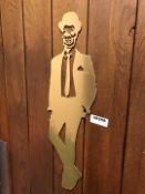 1 x Voodoo Man in Suit Mirrored Wall Plaque - CL554 - Ref IM258 - Location: Altrincham WA14