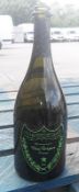 1 x DOM PERIGNON Novelty Lamp - Genuine Glass Champagne Bottle With Fitted Light In Base - Pre-owned