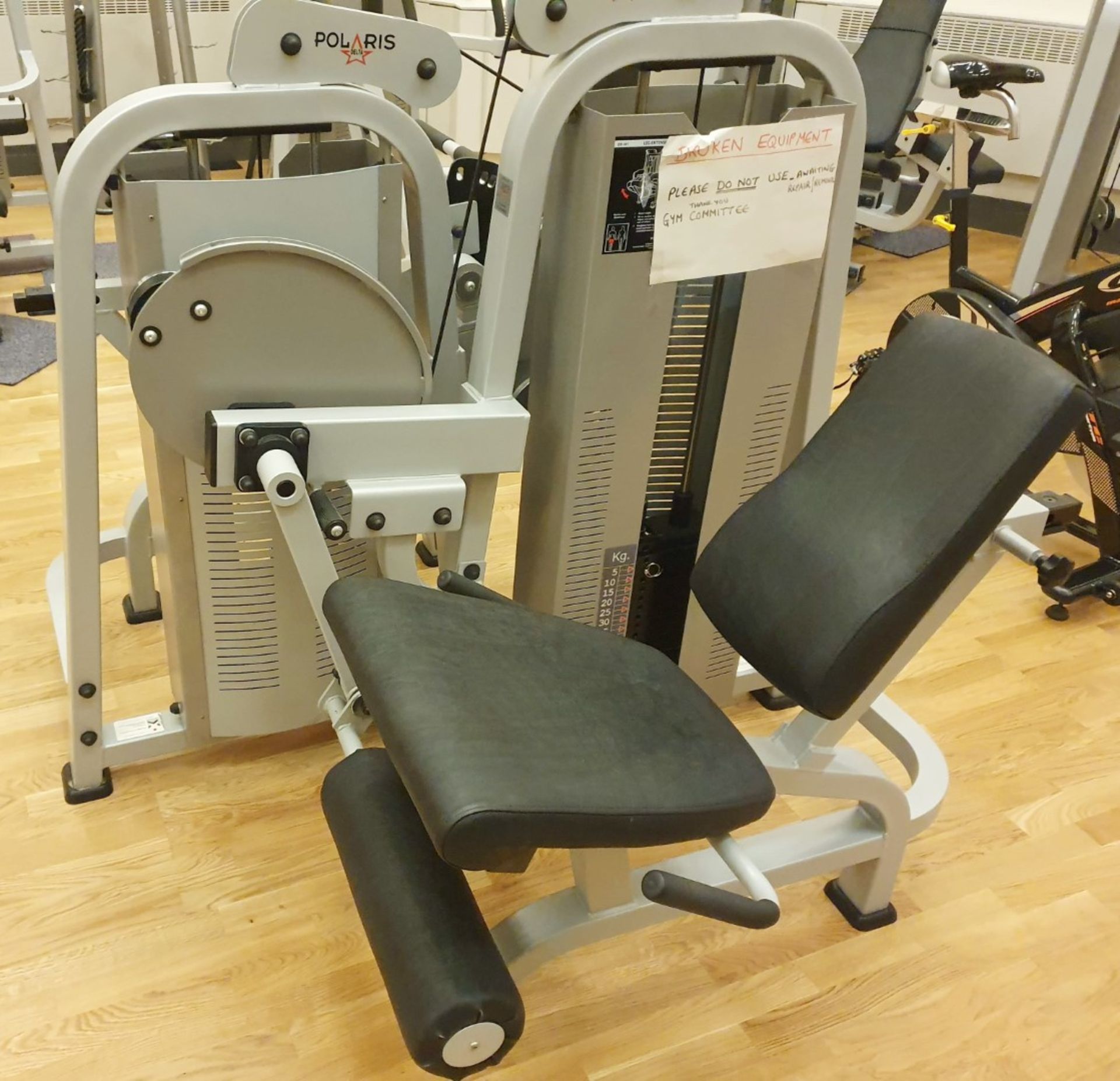 1 x Polaris DE-201 Seated Leg Extension Commercial Gym Machine - CL552 - Location: West YorkshireThe - Image 3 of 3