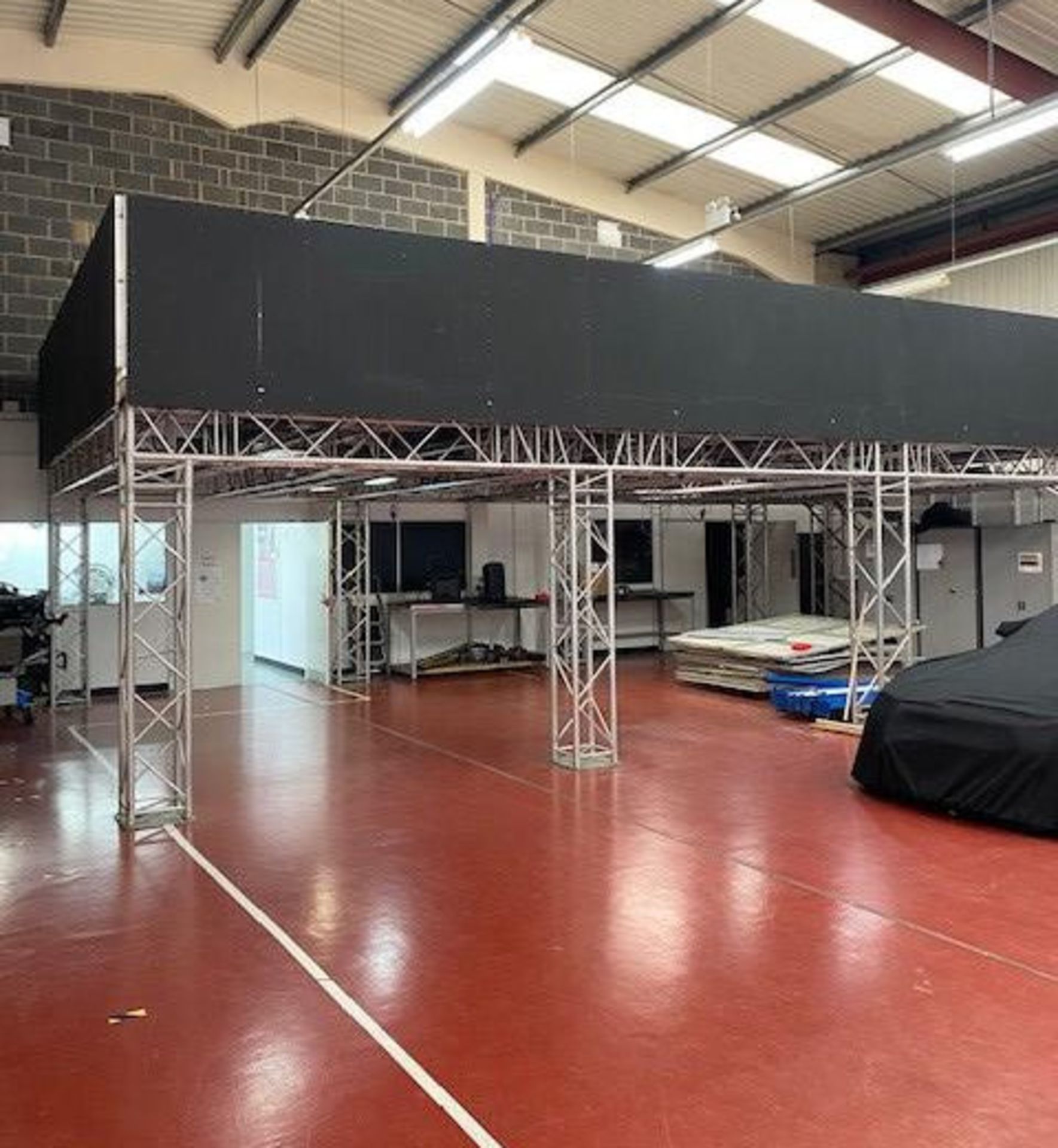 1 x 8m x 10m Truss Mezzanine with Staircase, Solid Floor And Ballustrade- CL548 - Location: Near - Image 3 of 10