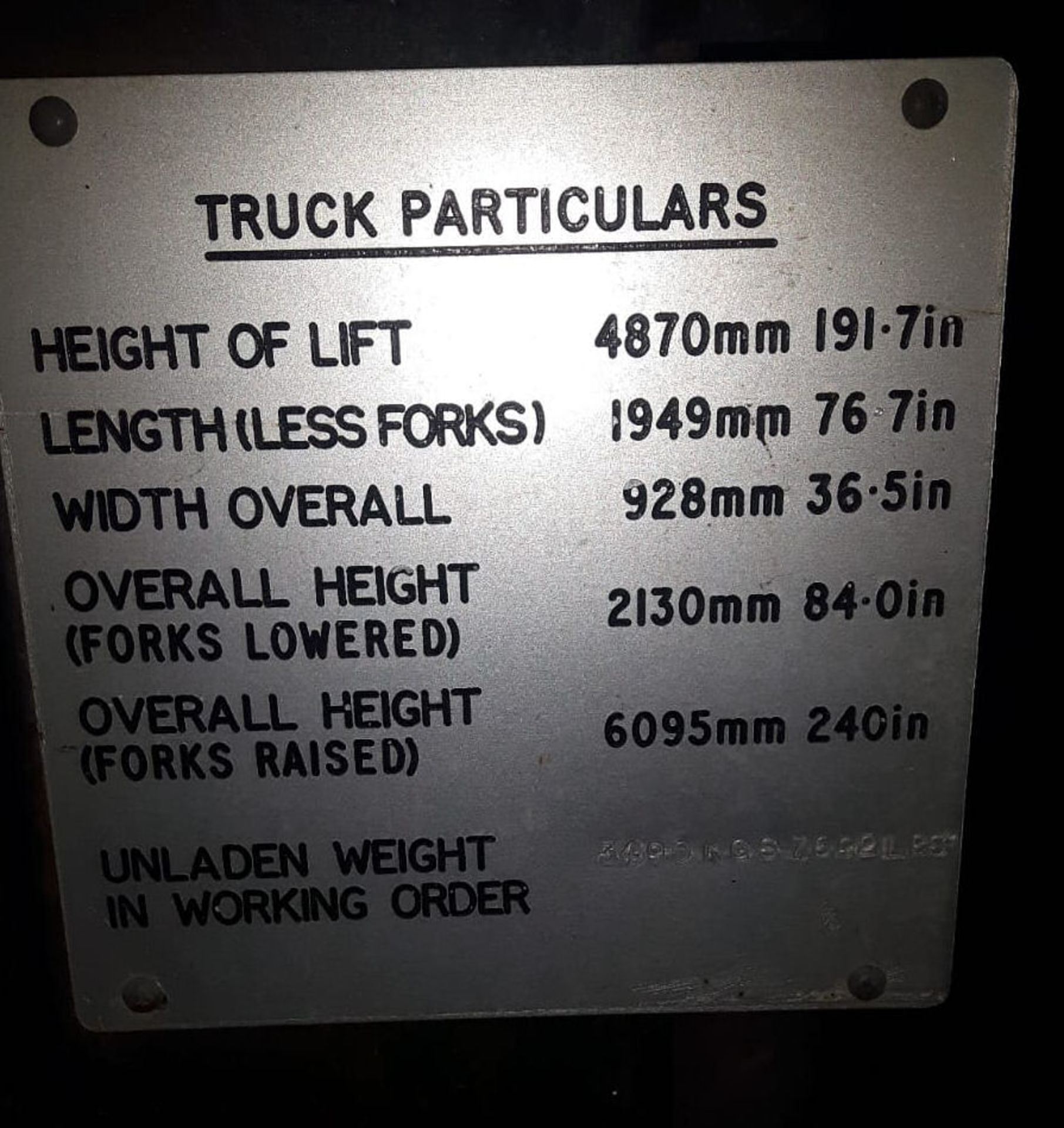 1988 Hyster 1200Kg Electric Counterbalance Forklift Truck - 1451 Hours - PLEASE READ DESCRIPTION - - Bild 28 aus 28