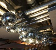 15 x Mirrored Disco Balls - Sizes Range From Small to Large - CL554 - Ref IM272 - Location: London