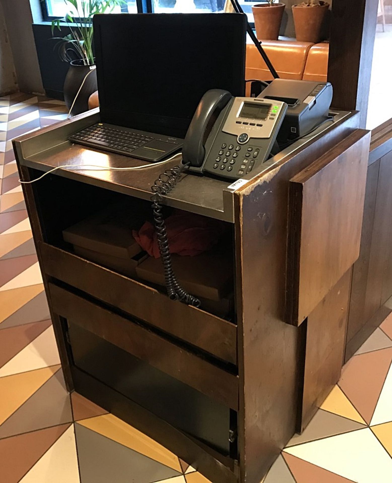 1 x Service Counter With Drawers and Stainless Steel Top - CL554 - Ref IM193 - Location: London E1