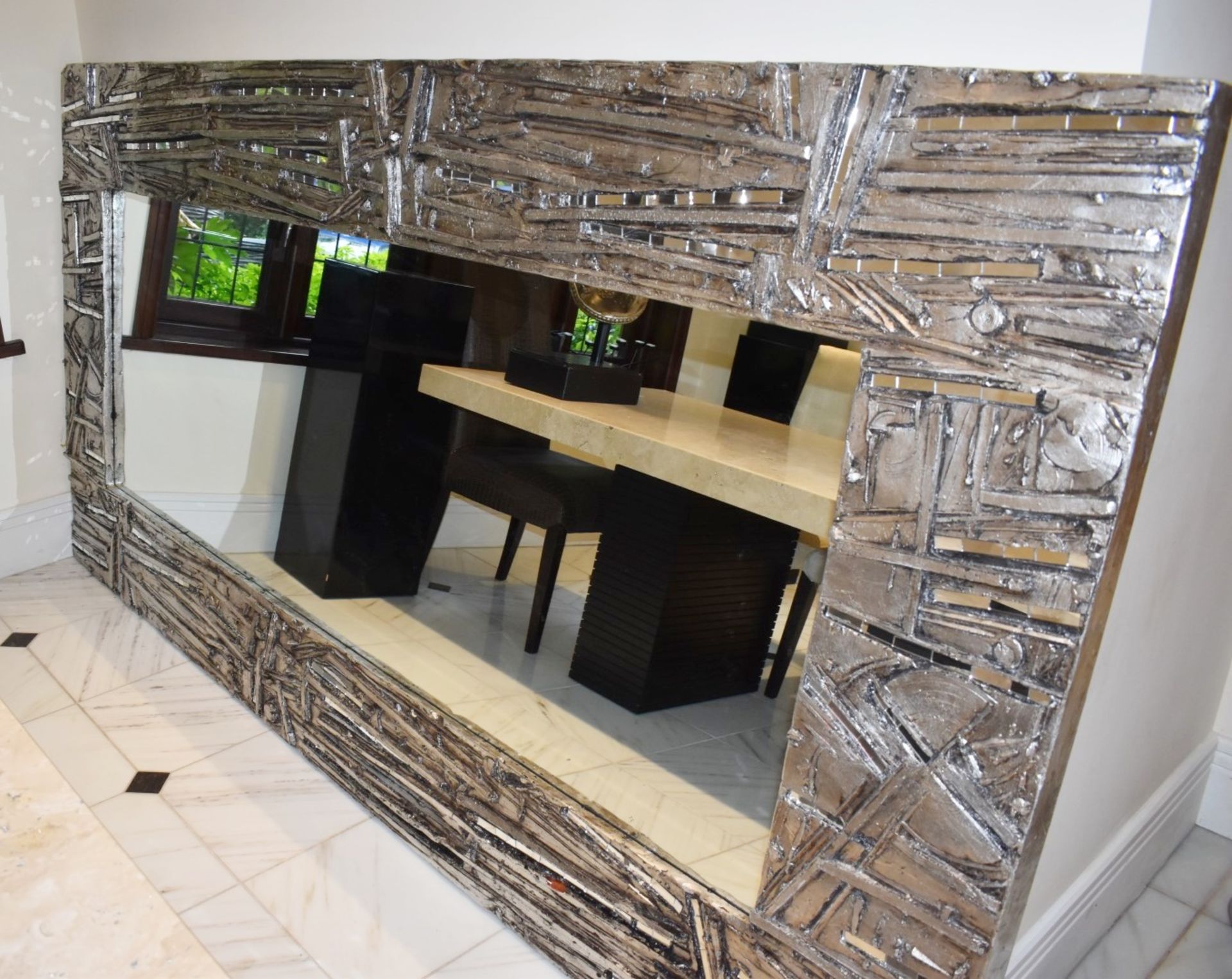 1 x Abstract Artisian Wall Mirror With Mosiac Mirrored Inserts - Fantastic Focal Piece For Your Home - Image 17 of 19