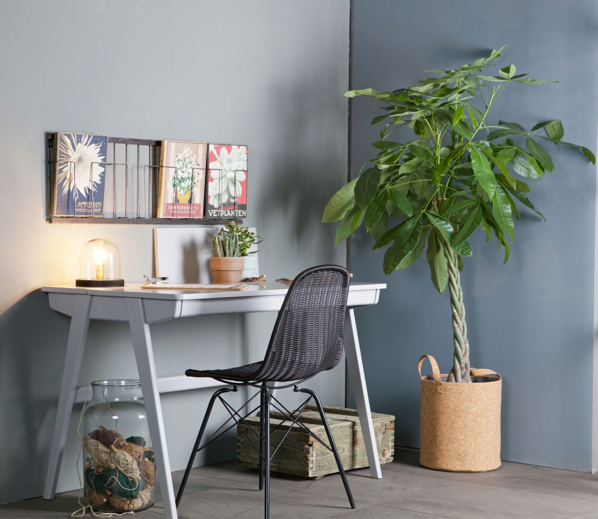 A Pair Of 'SPUN' Contemporary Rattan Chairs In Black - Brand New Boxed Stock - Dimensions: W52.5 x - Image 2 of 5