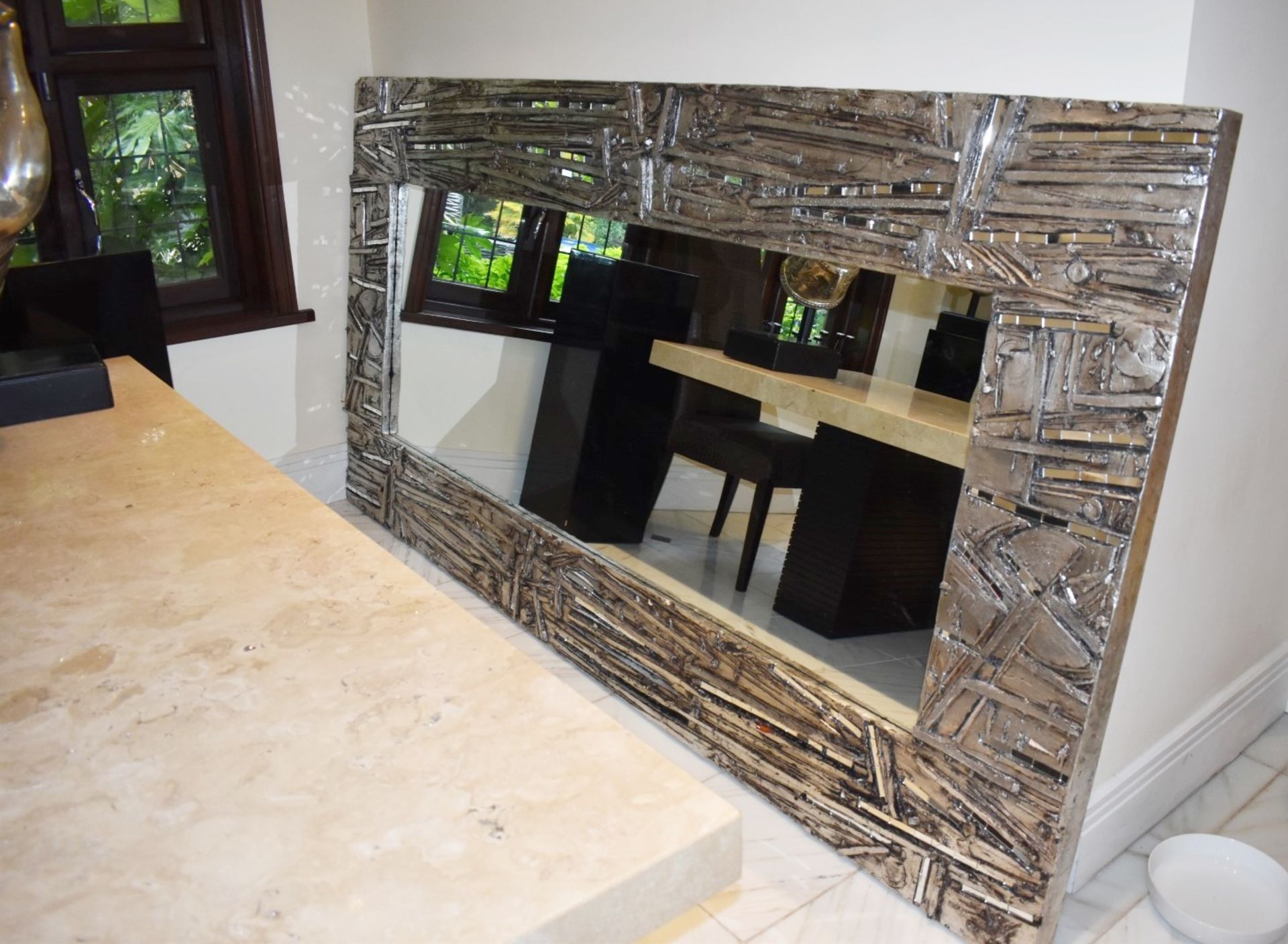 1 x Abstract Artisian Wall Mirror With Mosiac Mirrored Inserts - Fantastic Focal Piece For Your Home - Image 18 of 19
