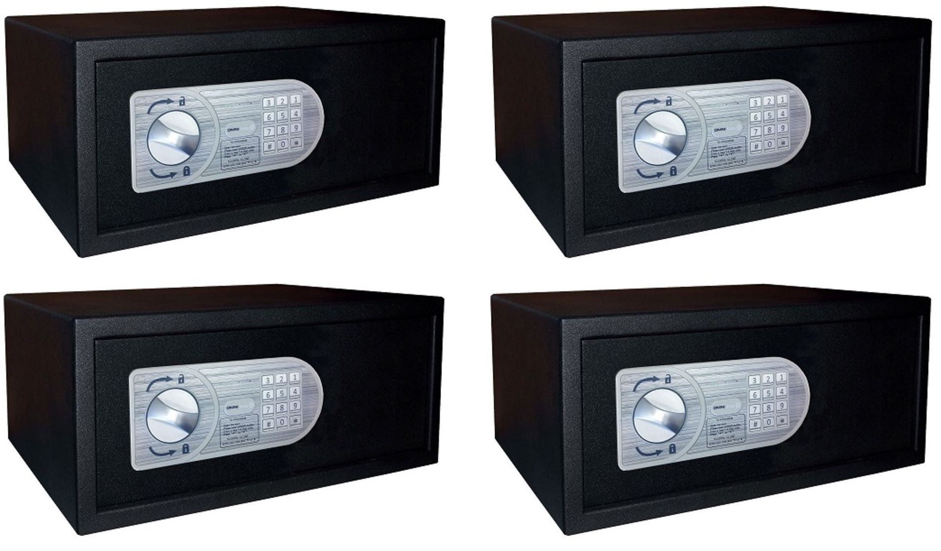 4 x Omnitec Safeguard Security Safes With Keypad Opening - Model Laptop 15 - Size H20 x W43 x D35