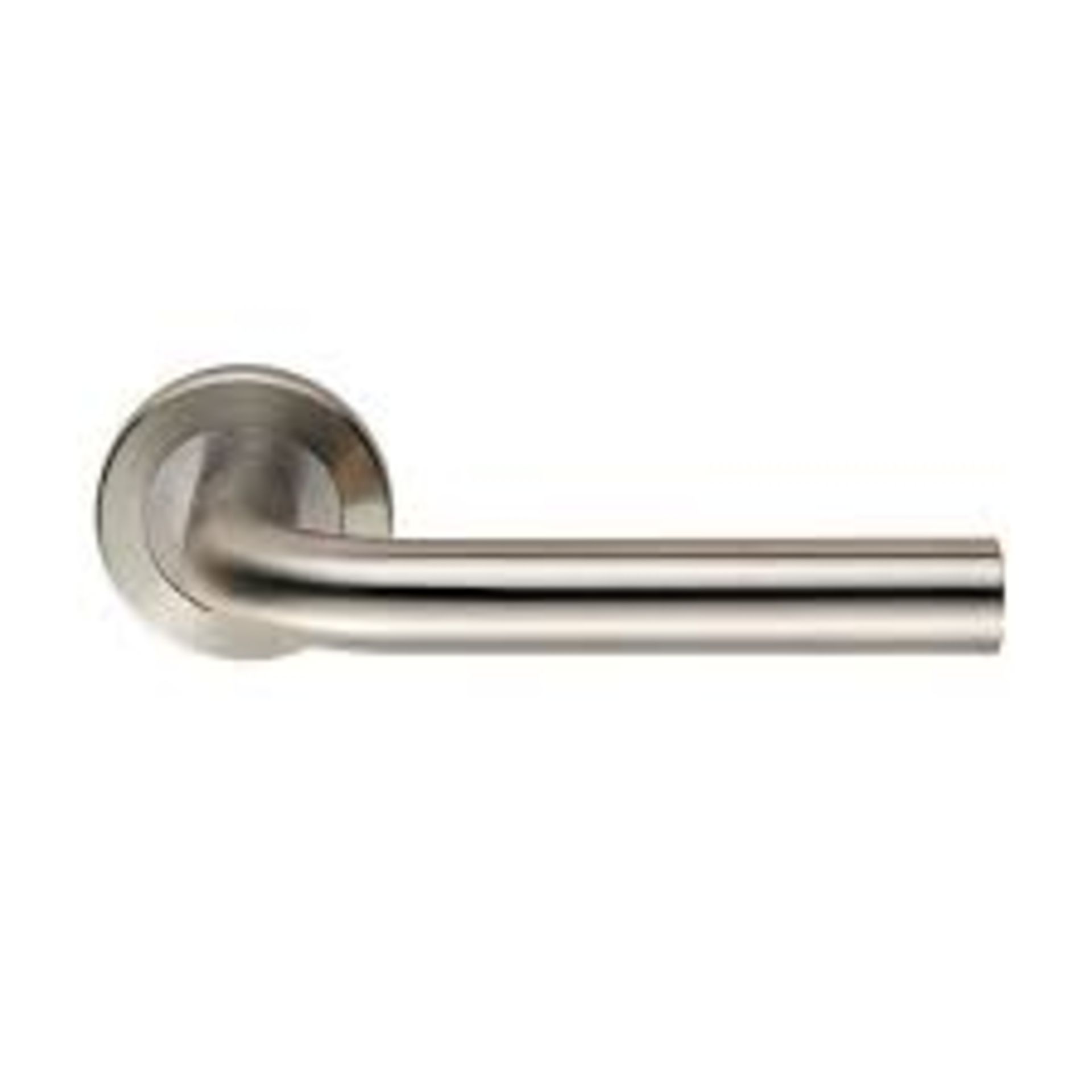 3 x Pairs of Eurospec Spira Round Bar Satin Stainless Door Handles on Rose - Brand New Stock -