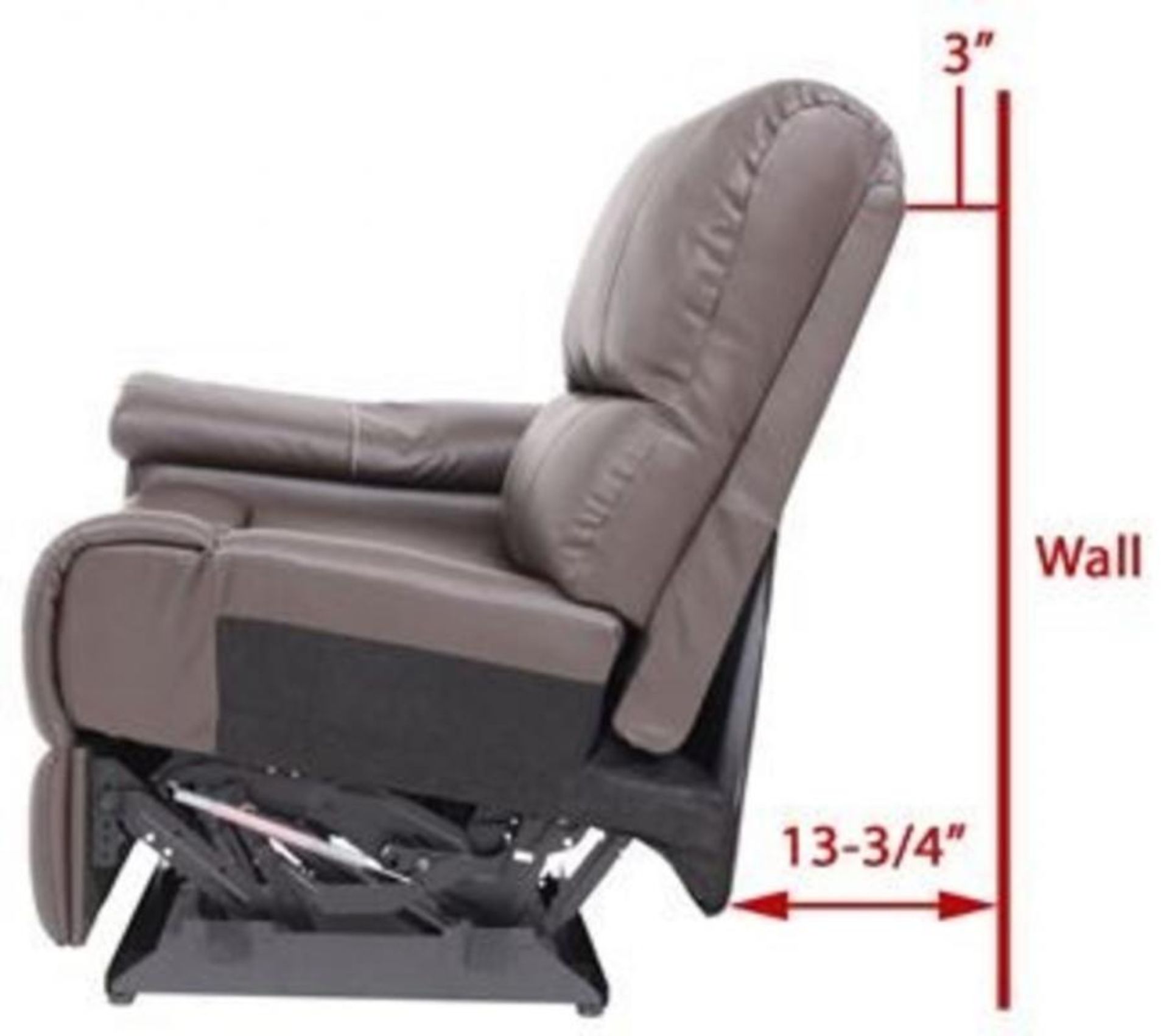 1 x Thomas Payne Reclining Wallhugger Theater Seating Love Seat Couch With Center Console and Grambl - Image 4 of 10