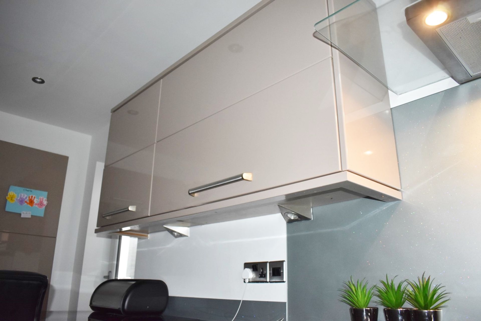 1 x Contemporary Mocha Fitted Kitchen Featuring Galaxy Granite Worktops, Breakfast Bar With Stools - Image 70 of 77