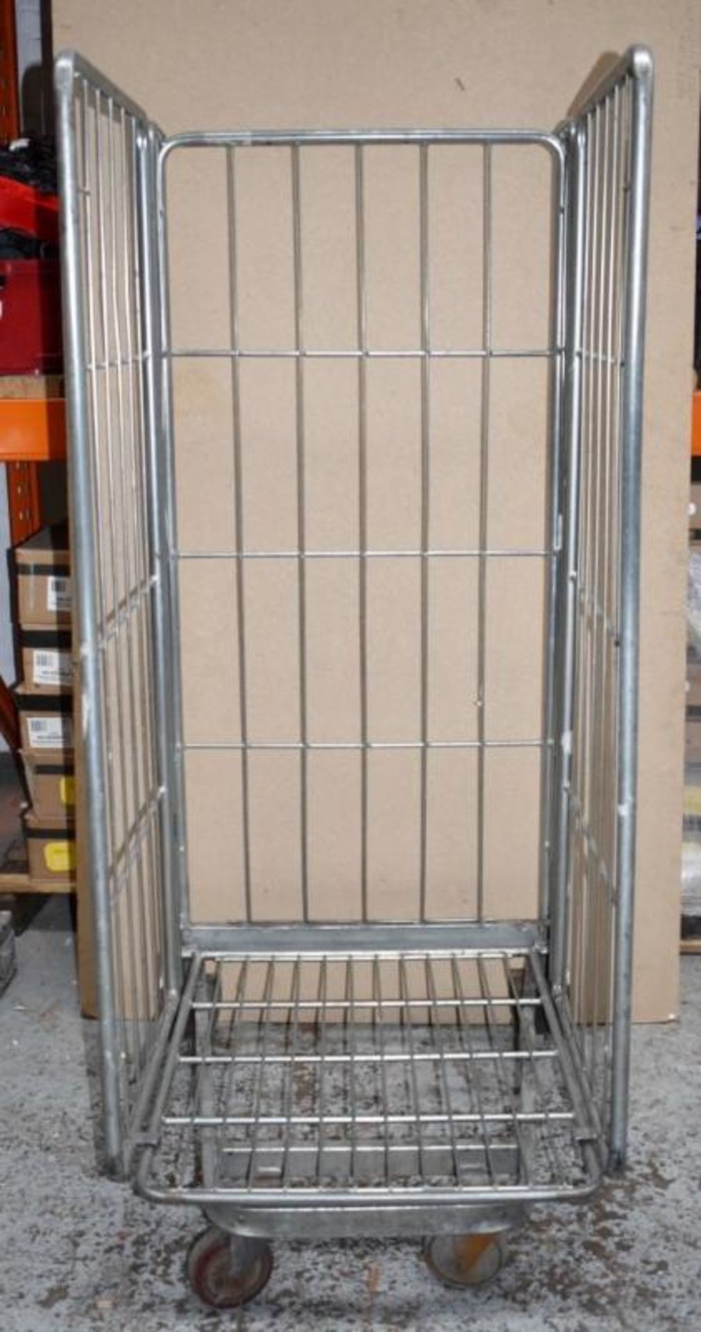 1 x Roller Cage With Heavy Duty Castors - Demountable With Three Sides - Ideal For Storing and Movin - Image 5 of 9