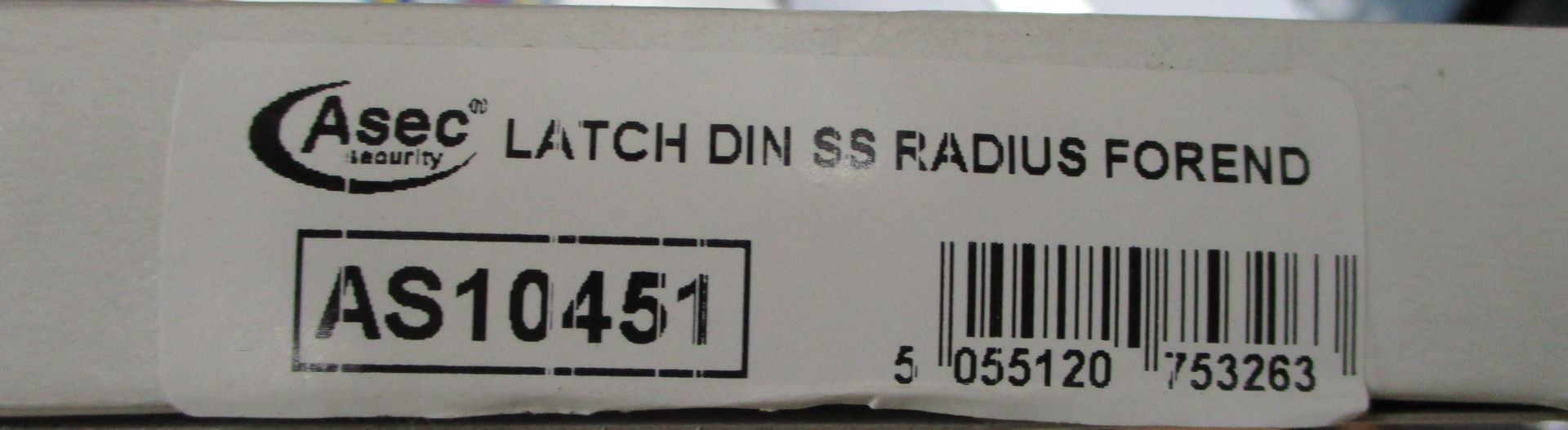 2 x Asec Latches DIN SS Radius Forend - Brand New Stock - Product Code: AS10451 - CL538 - Ref: - Image 3 of 4