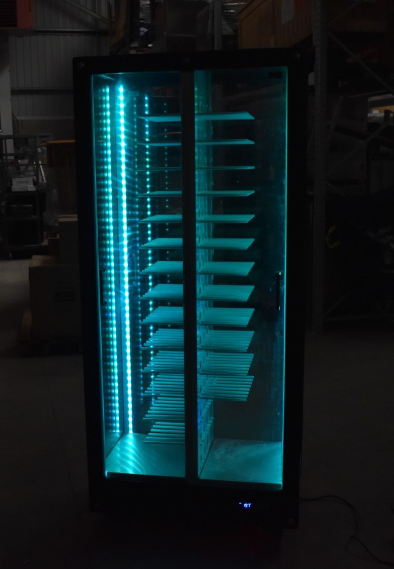 1 x Cornice Vino Horizontal Wine Bottle Storage Chiller - Features RGB LED Lighting - Capacity For - Image 6 of 11