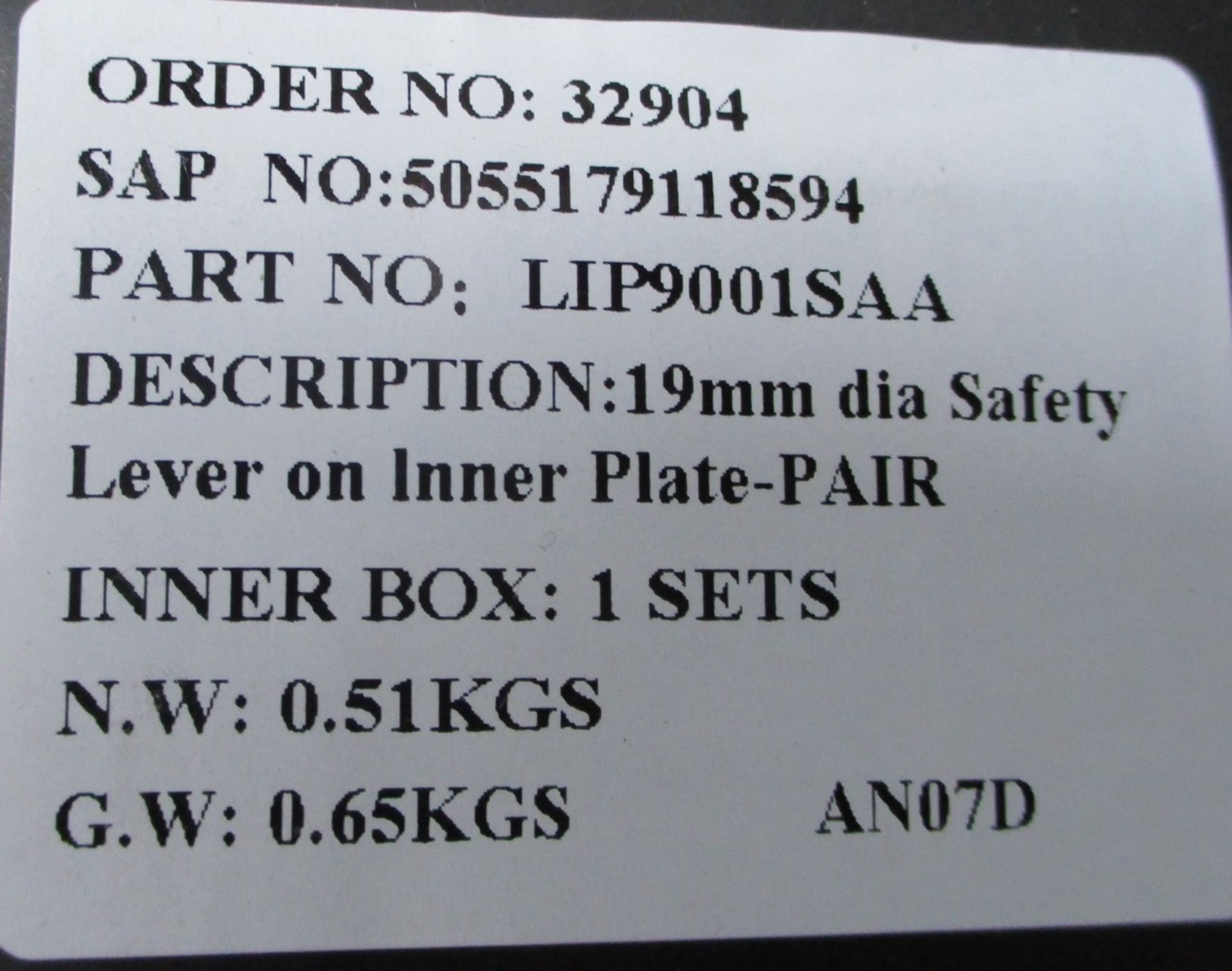 12 x Eurospec Safety Door Handles Plate Handles - Brand New Stock - Product Code: LIP9001SAA - CL538 - Image 4 of 5