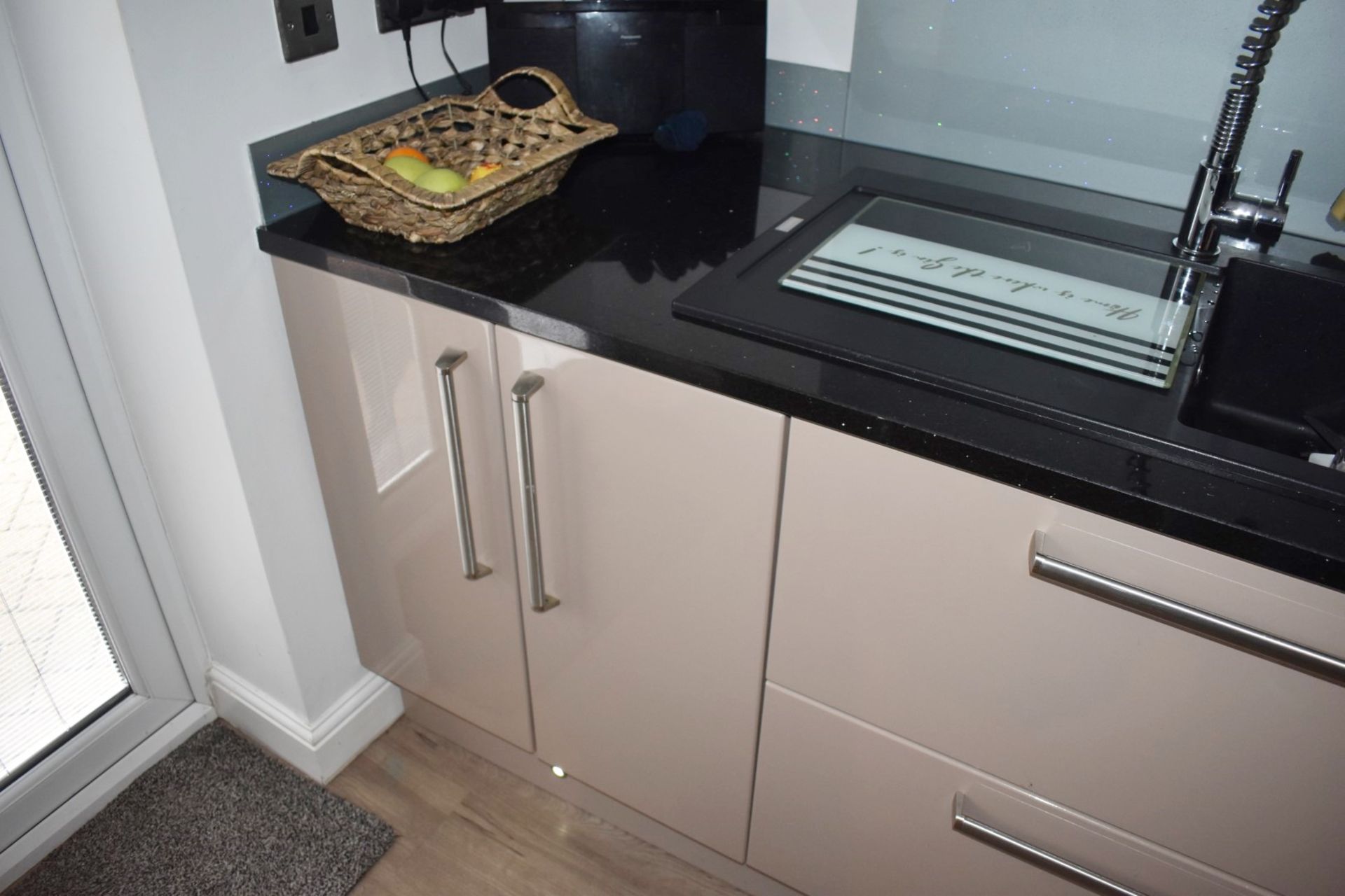 1 x Contemporary Mocha Fitted Kitchen Featuring Galaxy Granite Worktops, Breakfast Bar With Stools - Image 13 of 77