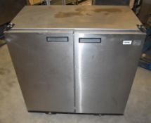 1 x Williams BC2 SS Solid Top Two Door Refrigerator - 230v - Stainless Steel Finish - H89 x W90 x D5