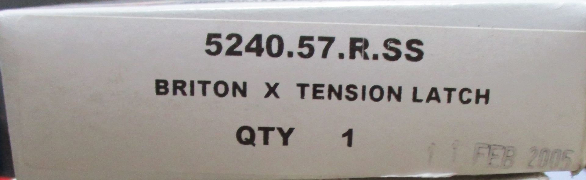 1 x Briton x Tension latch 57mm Backset - Brand New Stock - Location: Peterlee, SR8 - Bild 3 aus 3