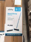 1 x Minky Homecare Smart Sweep Broom Set - Includes 2 x Heads And Handle - New Boxed Stock