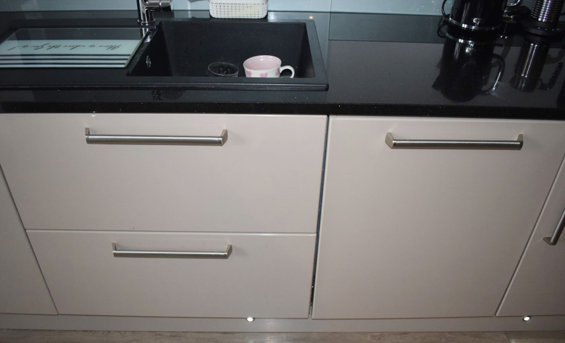 1 x Contemporary Mocha Fitted Kitchen Featuring Galaxy Granite Worktops, Breakfast Bar With Stools - Image 9 of 77