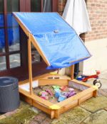 1 x Children's Outdoor Sandpit With Overhead Cover - CL546 - Location: Hale, Cheshire - NO VAT ON