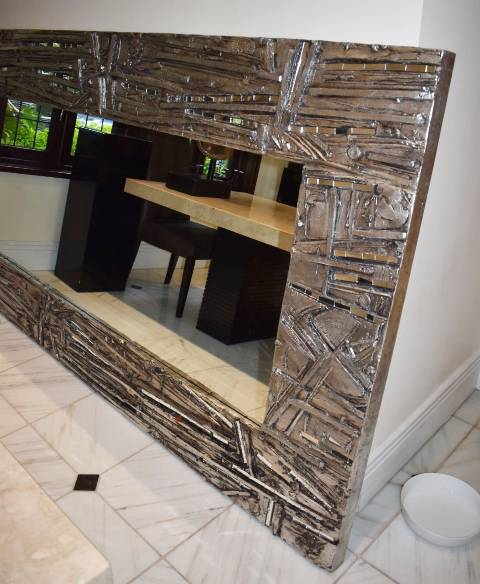 1 x Abstract Artisian Wall Mirror With Mosiac Mirrored Inserts - Fantastic Focal Piece For Your Home - Image 4 of 19