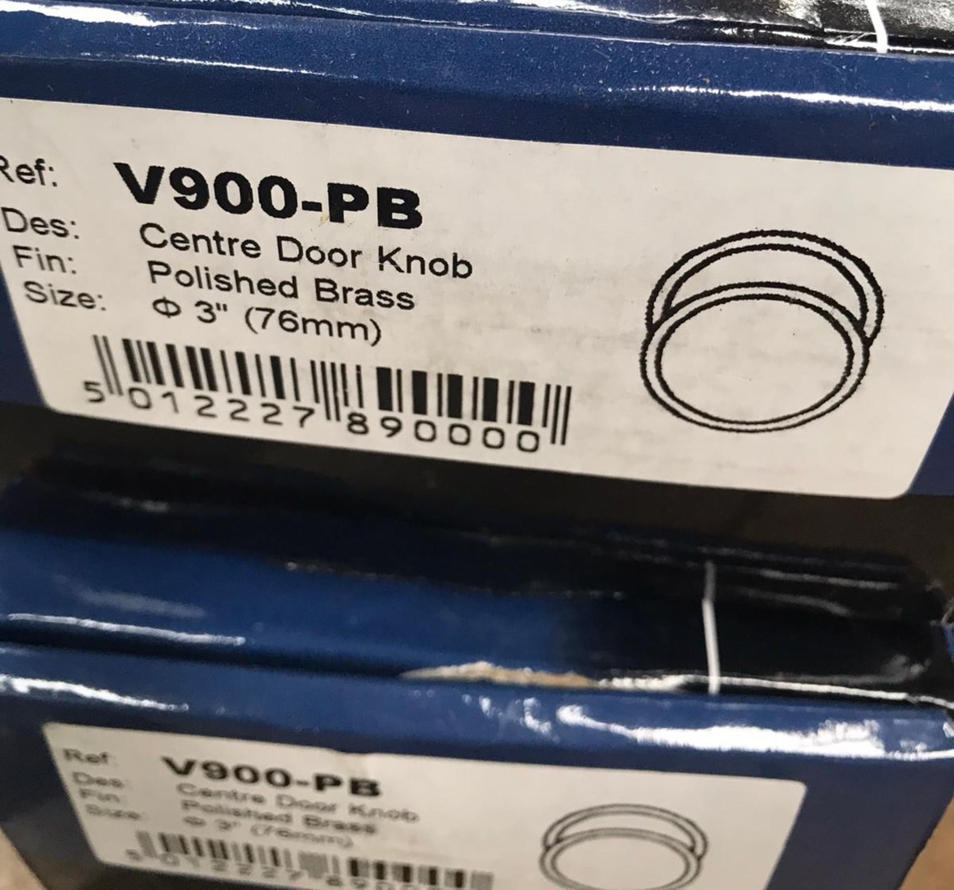 2 x M.Marcus Round Centre Door Knobs in Polished Brass - New Stock (see below) - Location: Peterlee - Image 4 of 4