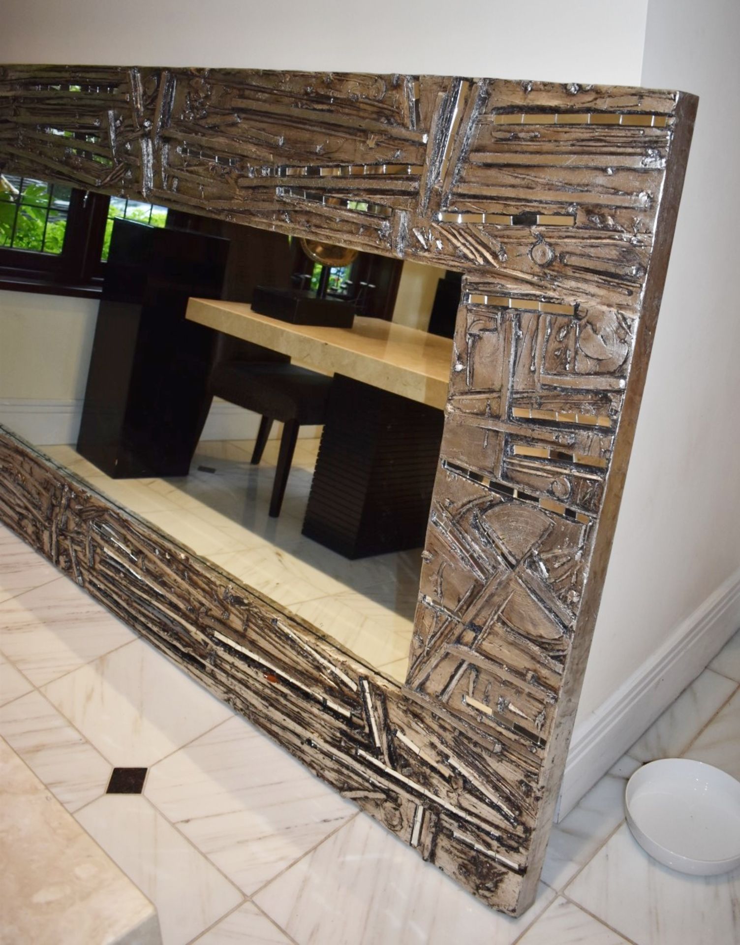 1 x Abstract Artisian Wall Mirror With Mosiac Mirrored Inserts - Fantastic Focal Piece For Your Home - Image 3 of 19