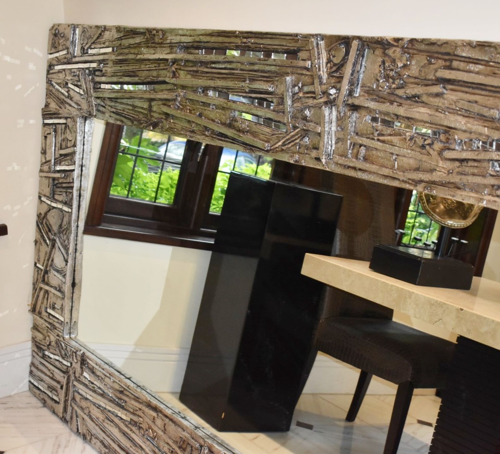 1 x Abstract Artisian Wall Mirror With Mosiac Mirrored Inserts - Fantastic Focal Piece For Your Home - Image 2 of 19