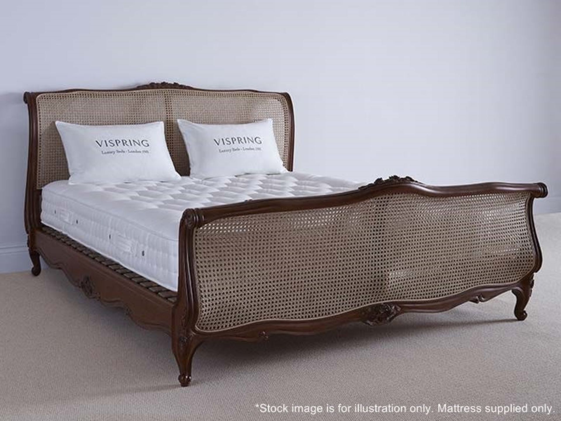 1 x VISPRING 'Supreme' Luxury Mattress - Superking Custom Size: W188 x L200cm - Medium Firmness -