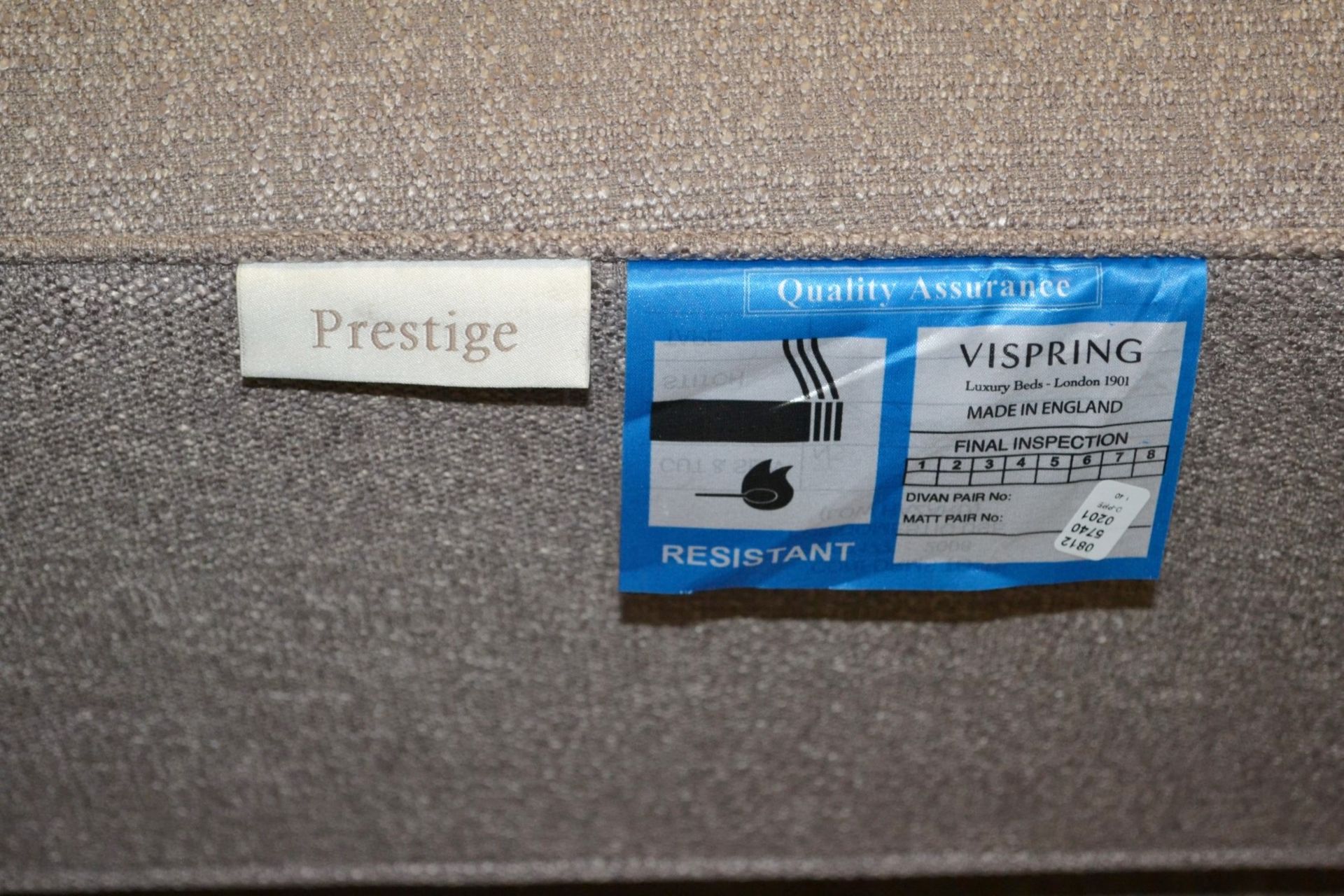 1 x VISPRING Belgravia Prestige Double Divan Bed Base In Light Brown - 136 x 195cm - RRP £3,959 - Image 8 of 8