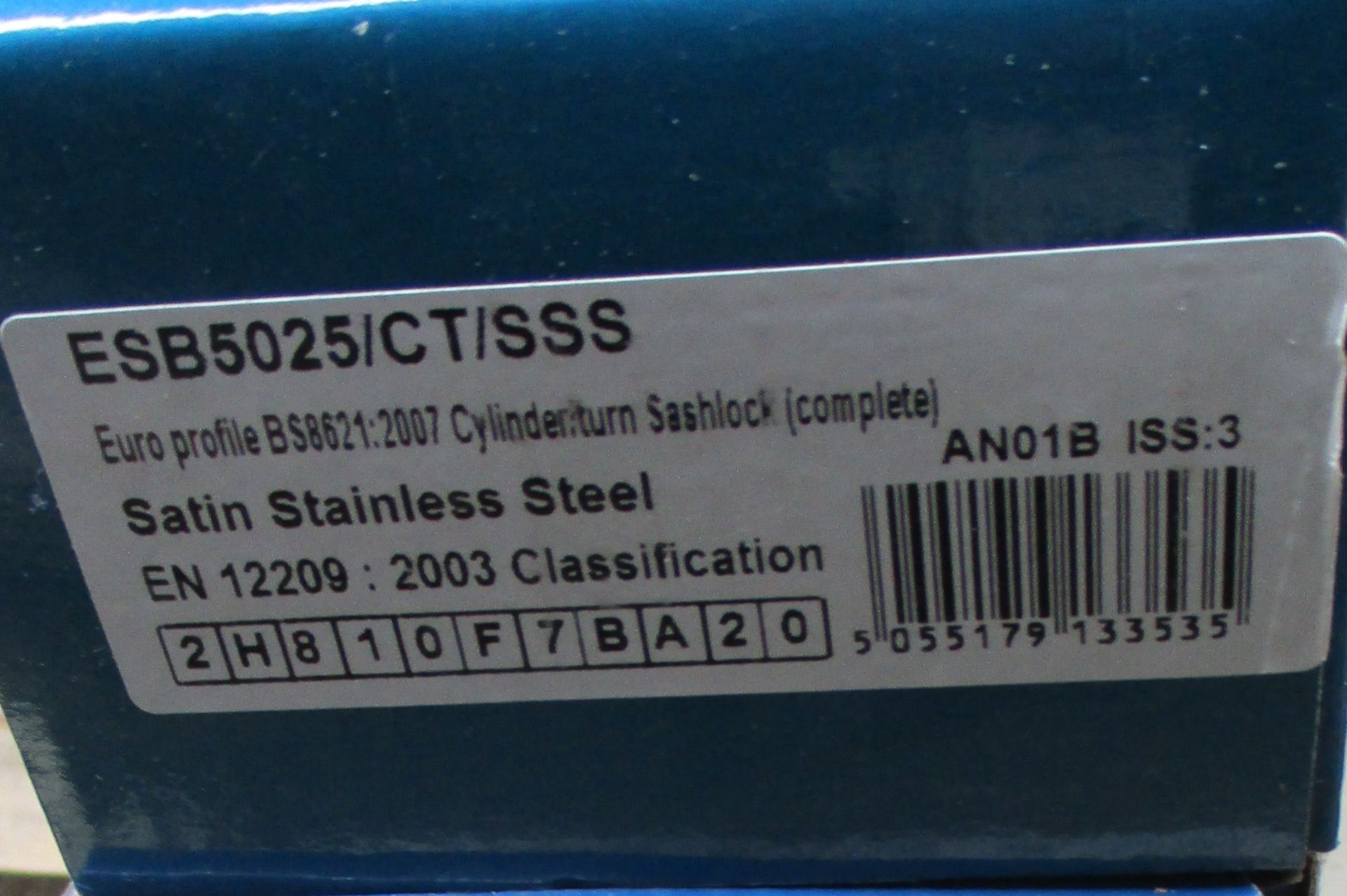 1 x Eurospec 2.5" Cylinder Turn Sashlock - Brand New Stock - Location: Peterlee, SR8 - Image 3 of 4