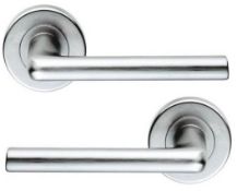 6 x Pairs of Serozzetta Uno Internal Door Handle Levers in Satin Chrome - Brand New Stock -