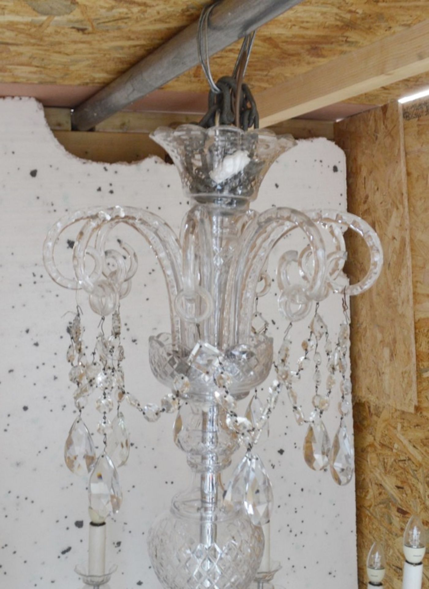 1 x Huge Commercial Ornate Georgian-Style Glass Chandelier - Dimensions: Height 150 x Diameter 125cm - Image 7 of 8