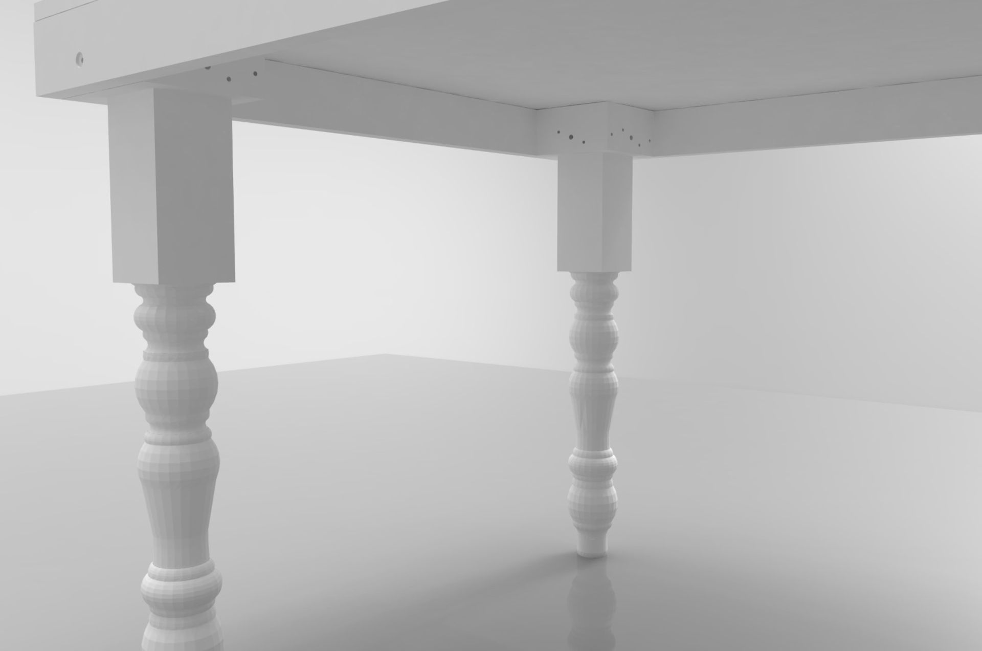 5 x Bespoke Rectangular Commercial Event / Dining Tables In White - Dimensions: 198cm x D99 x H74cm - Image 4 of 5