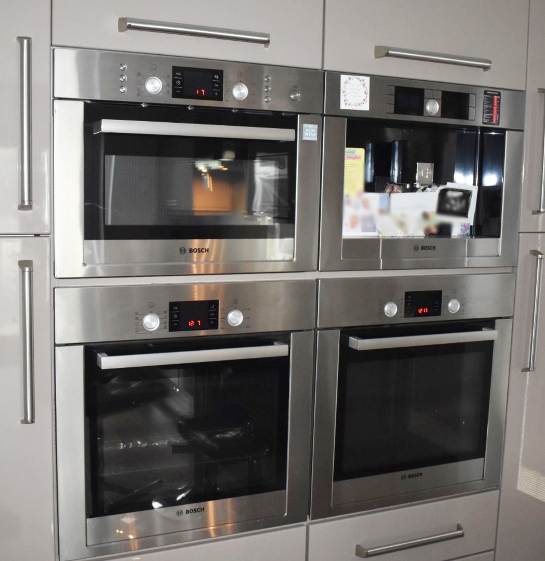 1 x Contemporary Mocha Fitted Kitchen Featuring Galaxy Granite Worktops, Breakfast Bar With Stools - Image 52 of 77